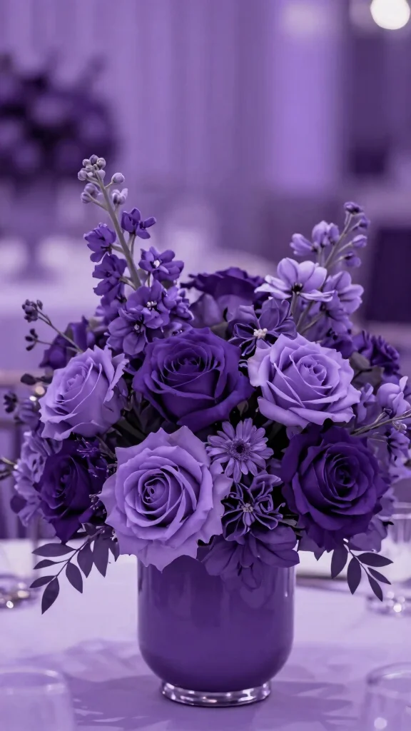 15 Gorgeous Spring Flower Arrangements for Your Next Event (Wait Until You See #11!) - 9. Monochromatic Elegance 1