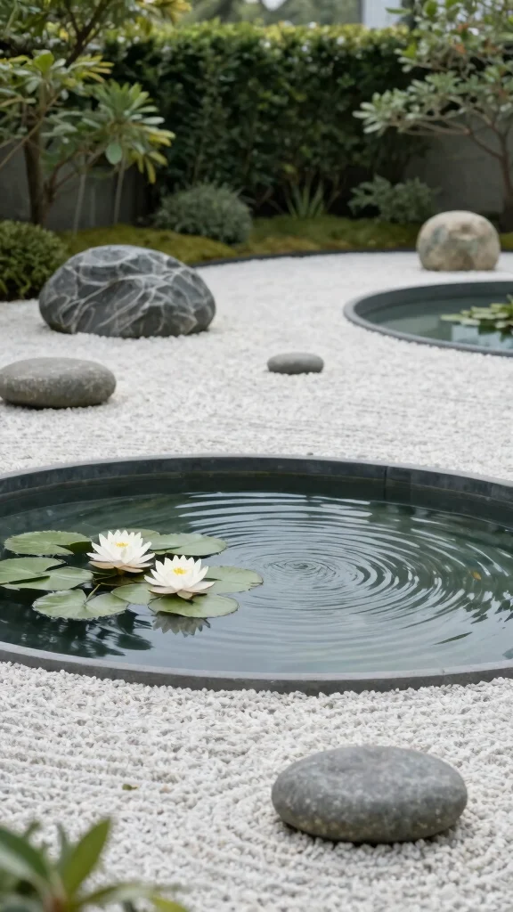 15 Stunning Contemporary Water Features That Will Elevate Your Garden Aesthetics! - 4. Modern Zen Gardens with Water Elements 1