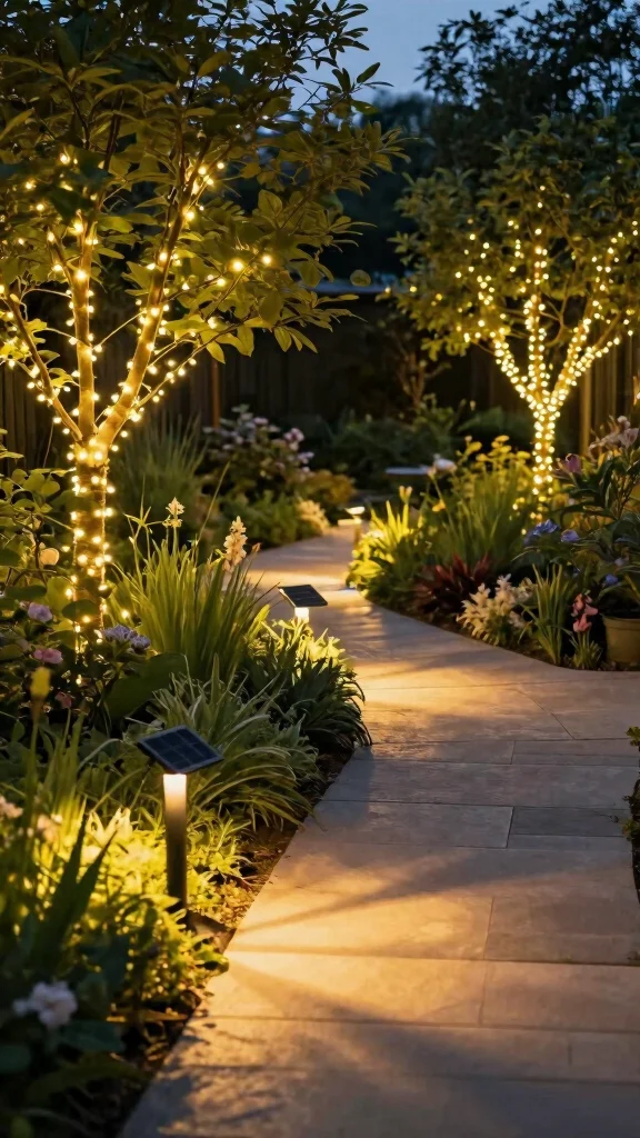 15 Thrifty Yet Stylish Landscaping Hacks for a Gorgeous Garden on a Budget! - 13. Use Path Lighting to Enhance Evenings 1