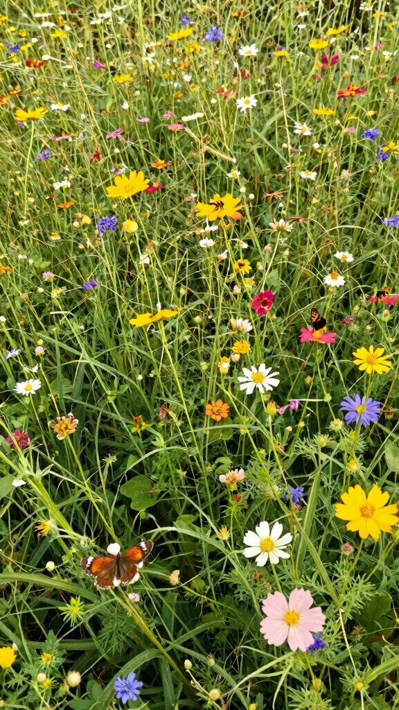 15 Thrifty Yet Stylish Landscaping Hacks for a Gorgeous Garden on a Budget! - 14. Cultivate a Wildflower Garden 1