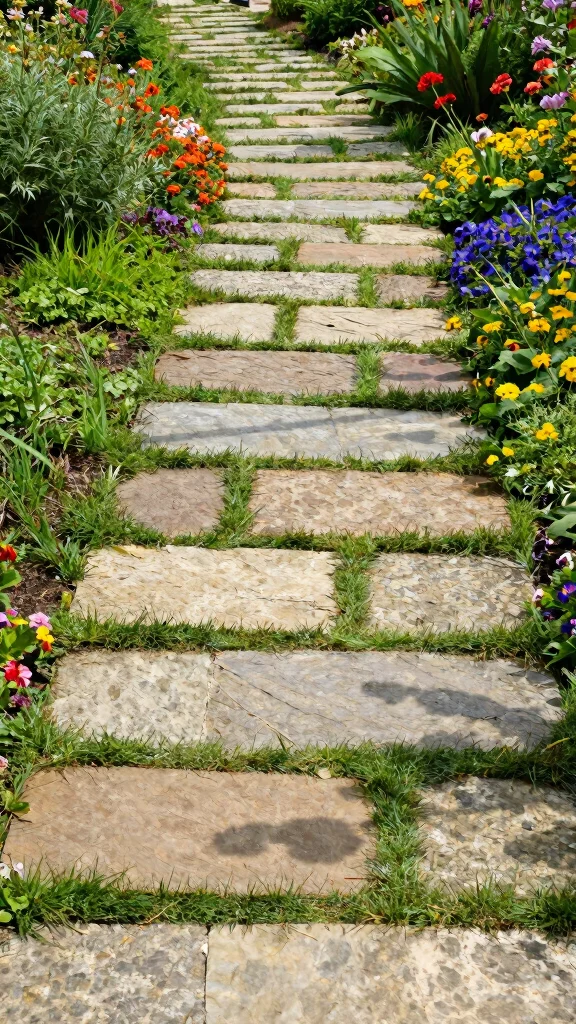 15 Thrifty Yet Stylish Landscaping Hacks for a Gorgeous Garden on a Budget! - 2. Create a Stone Pathway 1