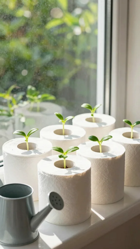 18 Gardening Hacks You Wish You Knew Sooner (Your Plants Will Thank You!) - 12. Start Seeds Indoors with Toilet Paper Rolls 1