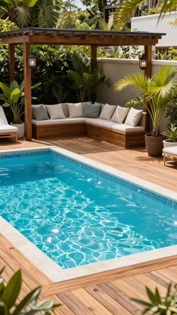 20 Lush Intex Pool Landscaping Ideas to Create Your Own Tropical Paradise! - 5. Decking for Elegance 1