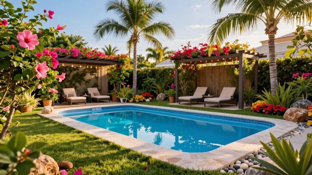 20 Lush Intex Pool Landscaping Ideas to Create Your Own Tropical Paradise!