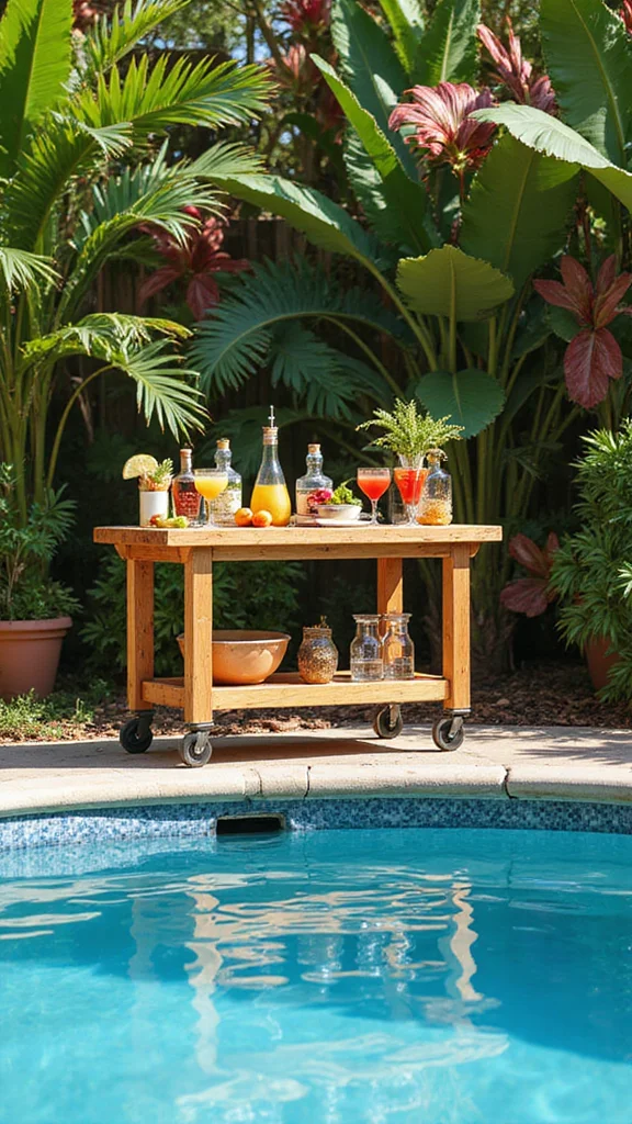 Intex Pool Ideas: 16 Affordable Backyard Upgrades - 8. Create a Poolside Bar 1
